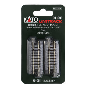 Kato N - Unitrack 29mm (1-1/8") 8 [pcs] & 45.5mm (1-3/4") 2 [pcs] Short Track Assortment (Set A)