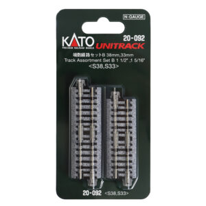 Kato N - Unitrack 33mm (1-1/2") 4 [pcs] & 38mm (1-5/16") 4 [pcs] Short Track Assortment (Set B)