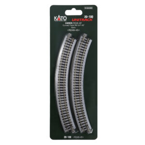 Kato N - Unitrack 249mm (9-3/4") Radius Curve 45-Degree - 4 Pack