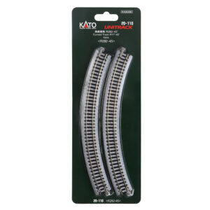 Kato N - Unitrack 282mm (11") Radius Curve 45-Degree - 4 Pack