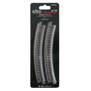 Kato N - Unitrack 348mm (13-3/4") Radius Curve 30-Degree - 4 Pack