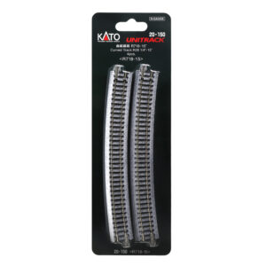 Kato N - Unitrack 718mm (28-1/4") Radius Curved 15-Degree - 4 Pack