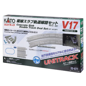 Kato N - Unitrack V17 Contrete Slab Double Track Oval Superelevated