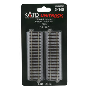 Kato HO - Unitrack 123mm (4-7/8") Straight Track - 4 Pack