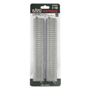 Kato HO - Unitrack 246mm (9 3/4") Concrete Tie Straight Track - 4 Pack
