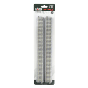 Kato HO - Unitrack 369mm (14-1/2") Concrete Tie Straight Track - 4 Pack