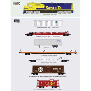 Kato N SDP40F & Micro-Trains 1980's Freight Set Santa Fe
