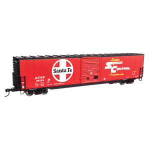 Walthers Mainline HO 60' PS Auto Parts Box Car Santa Fe "Super Shock Control"