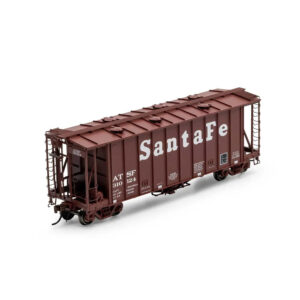 Athearn Genesis HO GATC 2600 Airslide Covered Hopper Santa Fe "Brown"