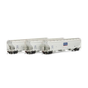 Athearn Genesis HO Trinity 3 Bay Covered Hopper Kyle "KRIX" 3 Pack