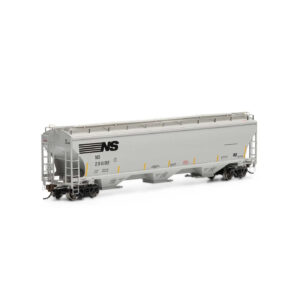 Athearn Genesis HO Trinity 3 Bay Covered Hopper Norfolk Southern "Conspicuity Stripes"