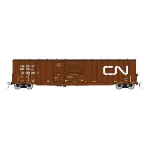 Rapido HO Trenton Works 6348 Box Car Canadian National "Conspicuity Stripes"