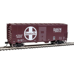 Walthers Mainline HO 40' 1948 AAR Modernized Box Car Santa Fe "All the Way"