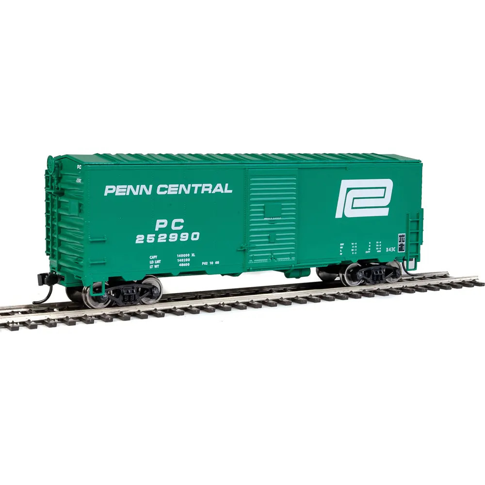 Walthers Mainline HO 40' 1948 AAR Modernized Box Car Penn Central