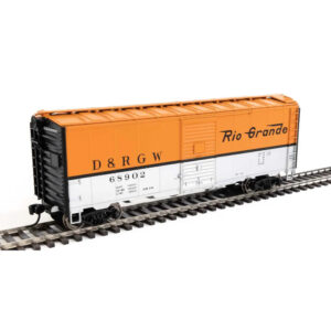 Walthers Mainline HO 40' Modified 1937 AAR Box Car Denver & Rio Grande "Orange & Silver"