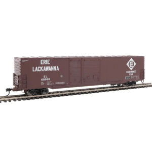 Walthers Mainline HO 60' PS Auto Parts 10' & 6' Double Door Box Car Erie Lackawanna