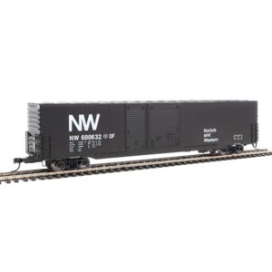 Walthers Mainline HO 60' PS Auto Parts 10' & 6' Double Door Box Car Norfolk & Western "Black"