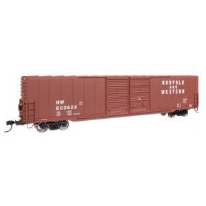 Walthers Mainline HO 60' PS Auto Parts 8' & 8' Double Door Box Car Norfolk & Western