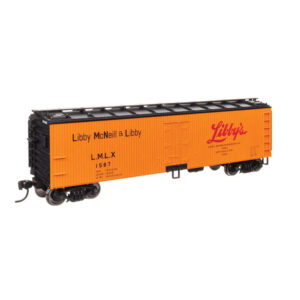 Walthers Mainline HO 40' Wood Reefer with Steel Ends Libby's "LMLX"