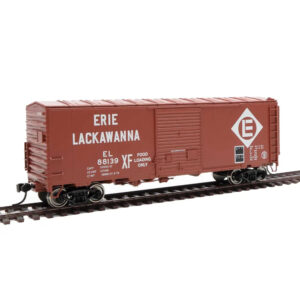 Walthers Mainline HO 40' ACF Modernized Welded Box Car Erie Lackawanna