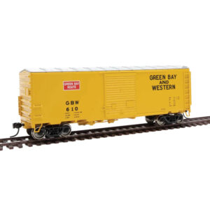 Walthers Mainline HO 40' ACF Modernized Welded Box Car Green Bay & Western