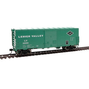 Walthers Mainline HO 40' ACF Modernized Welded Box Car Lehigh Valley "Green"