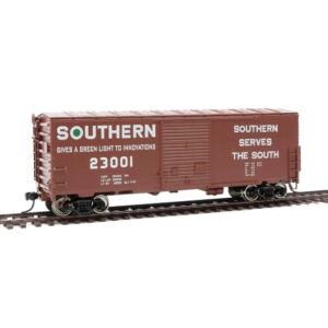 Walthers Mainline HO 40' ACF Modernized Welded Box Car Southern "Green Light to Innovation"