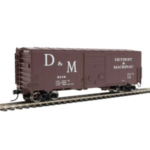 Walthers Mainline HO 40' ACF Modernized Welded Box Car Detroit & Mackinac