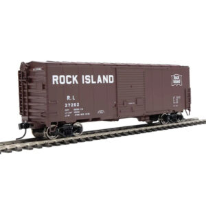 Walthers Mainline HO 40' ACF Modernized Welded Box Car Rock Island
