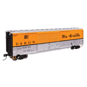 Walthers Mainline HO 50' Improved AAR Double Door Box Car Denver & Rio Grande