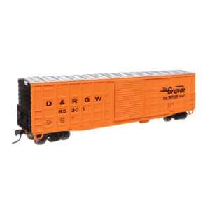 Walthers Mainline HO 50' Waffle Side Box Car Denver & Rio Grande