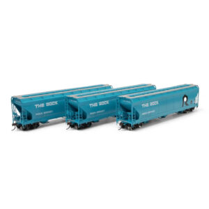 Athearn Genesis HO ACF 4600 Covered Hopper Rock Island "Blue" 3 Pack