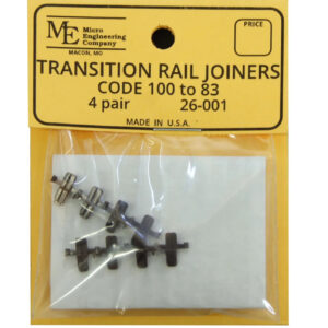 Micro Engineering HO - Code 100 to 83 Plastic Insulated Transition Joiners - 4 Pair