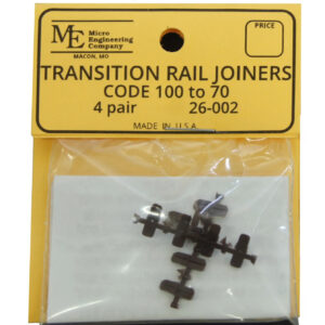 Micro Engineering HO - Code 100 to 70 Plastic Insulated Transition Joiners - 4 Pair