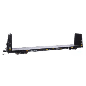 Walthers Mainline HO 68' Bulkhead Flat Car Illinois Central "Black"