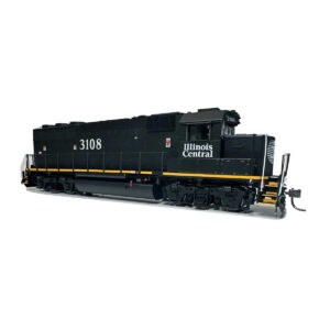Rapido HO GP40 Illinois Central "Yellow Frame Stripe" w/ DCC & Sound