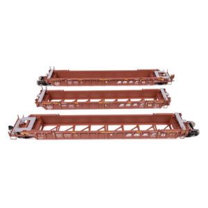 Walthers Mainline HO 53' NSC 3 Unit Articulated Well Car BNSF "Wedge"