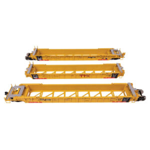Walthers Mainline HO 53' NSC 3 Unit Articulated Well Car Trailer Train "Large Red Logo"