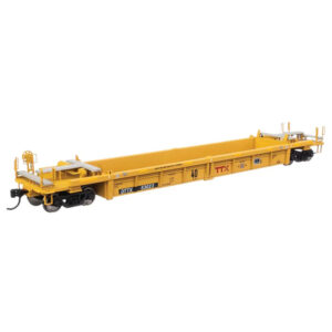 Walthers Mainline HO 40' Thrall Rebuilt Well Car Trailer Train "Small Red Logo, Next Load Any Road, Conspicuity Stripes"