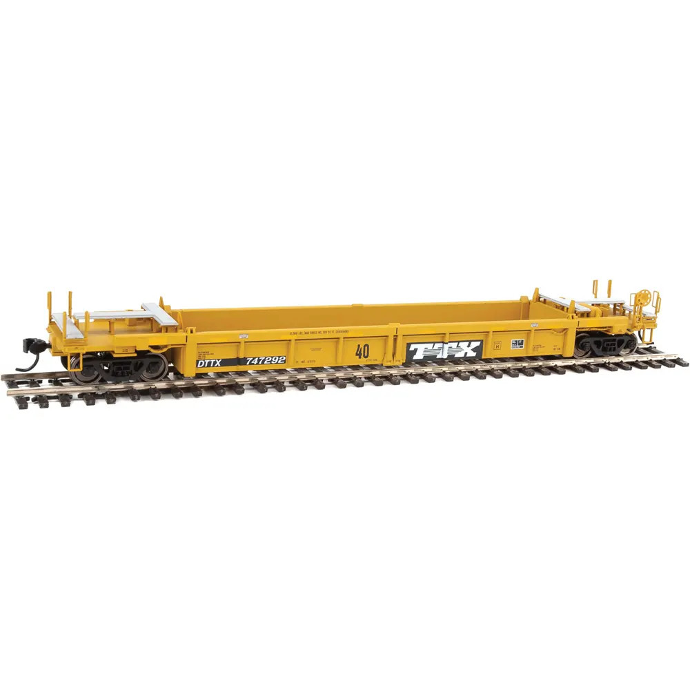 Walthers Mainline HO 40' Thrall Rebuilt Well Car Trailer Train "Large Speed Logo, Conspicuity Stripes"