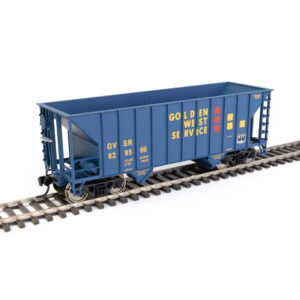 Walthers Mainline HO Greenville 100-Ton 2 Bay Hopper Golden West Service "GVSR"
