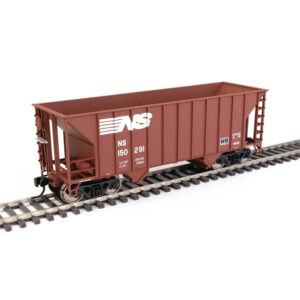 Walthers Mainline HO Greenville 100-Ton 2 Bay Hopper Norfolk Southern "Brown"