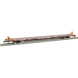 Walthers Mainline HO 89' Channel Side Flat Car Trailer Train "KTTX, Brown, Twin 45)