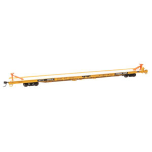 Walthers Mainline HO 89' Channel Side Flat Car Trailer Train "KTTX, Yellow, Twin 45)
