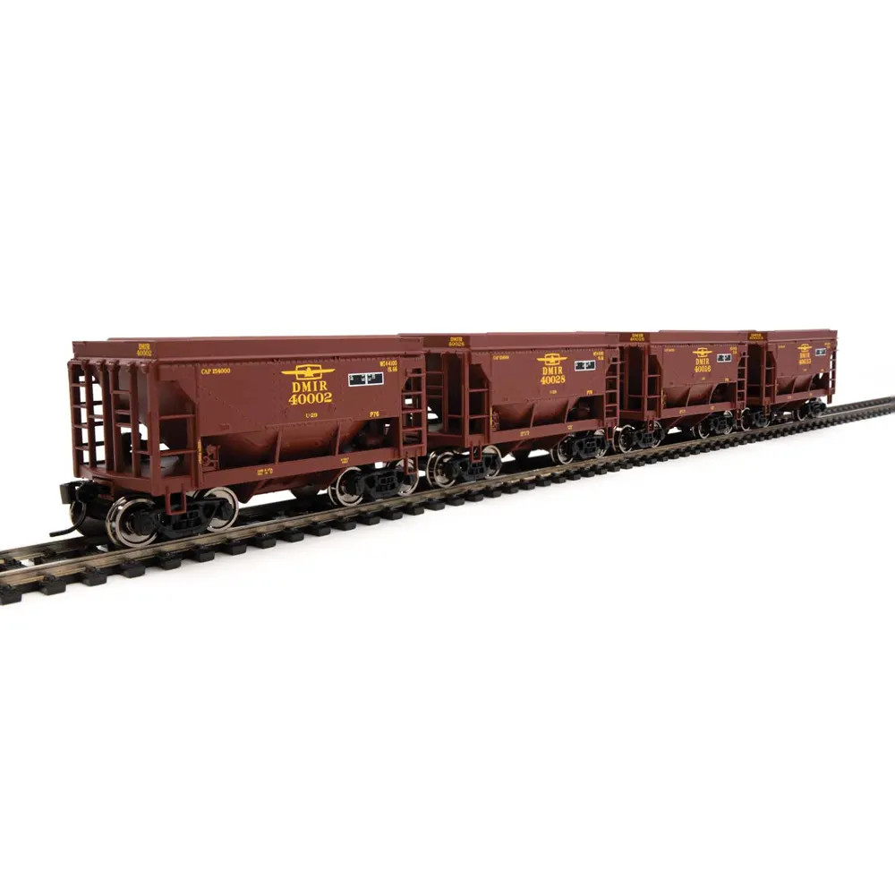 Walthers Mainline HO Minnesota Taconite Ore Car Duluth Missabe & Iron Range "T Bird" - 4 Pack
