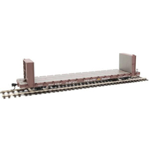 Walthers Mainline HO 60' PS Bulkhead Flat Car Trailer Train "PTTX, Brown"