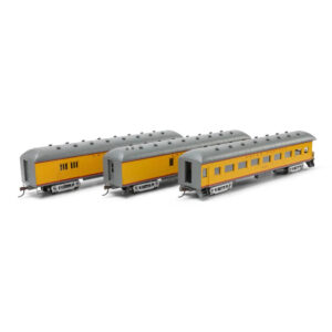 Athearn HO Arch Roof Set Union Pacific "Combine #2751, Diner #4604, Observation #1509"