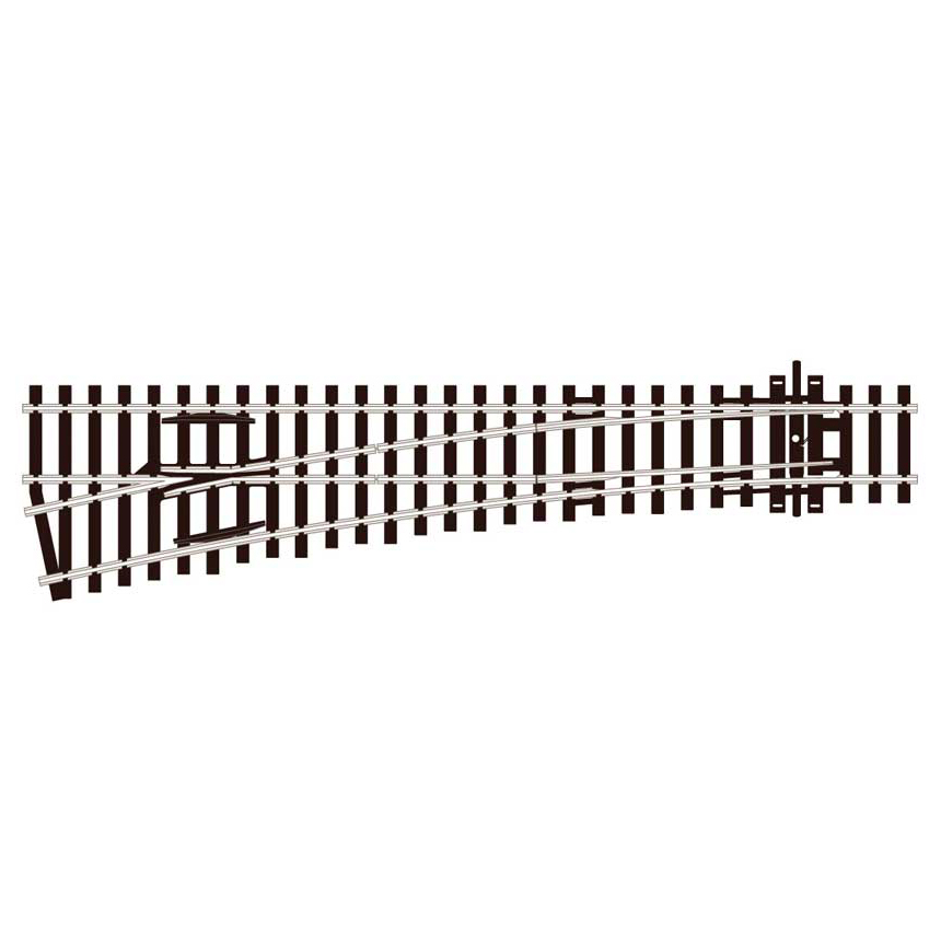 Peco HO - Code 100 Insulfrog Medium Turnout (Left Hand)