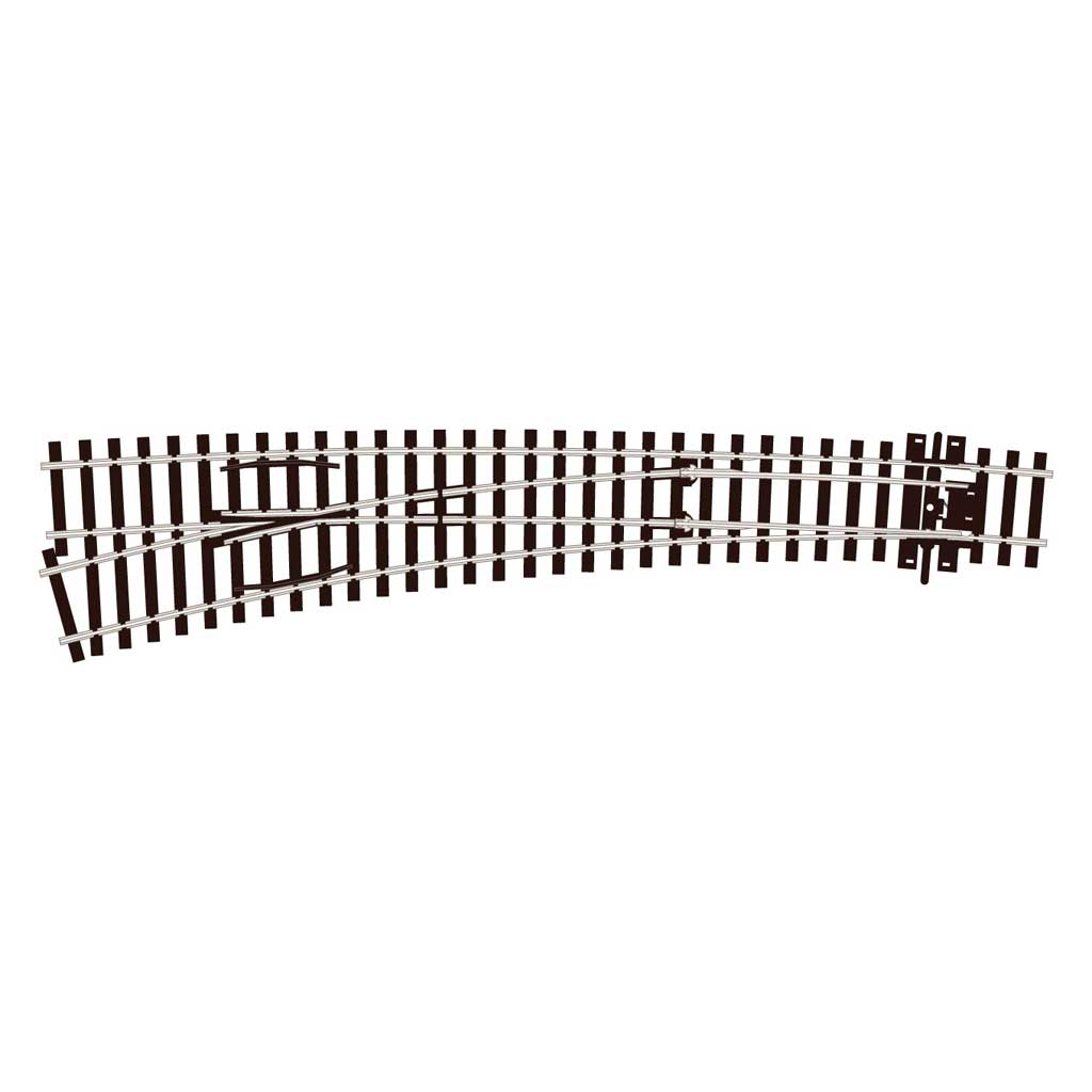 Peco HO - Code 75 Electrofrog Curved Turnout (Left Hand)