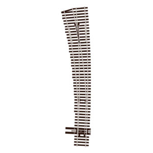 Peco HO - Code 83 Electrofrog #7 Curved Turnout (Left Hand)